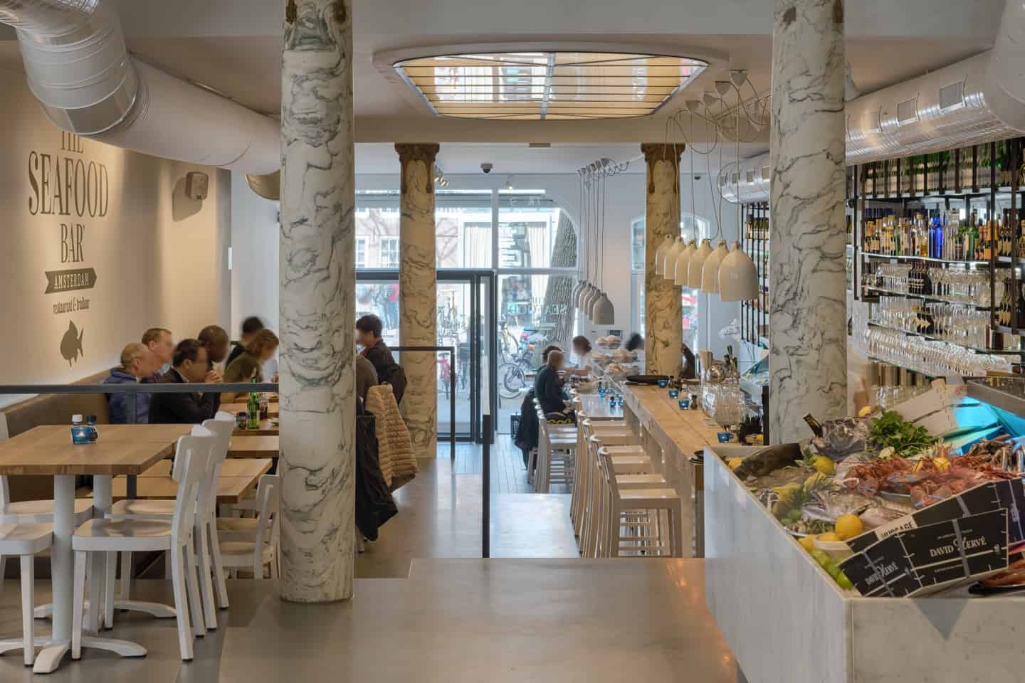 estida seafood bar amsterdam overview behind