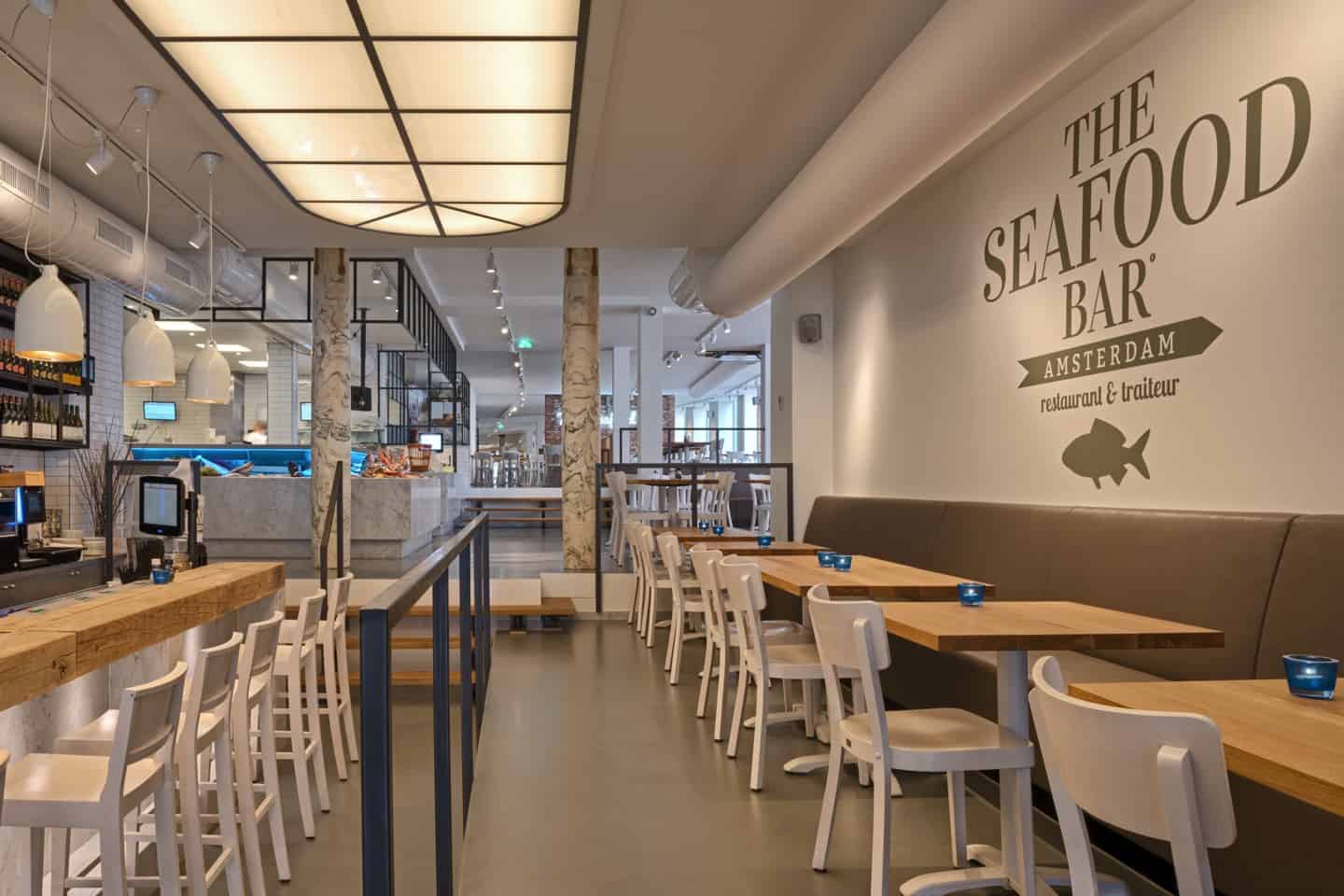 estida seafood bar amsterdam tables and bar
