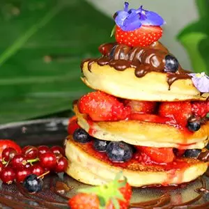American pancakes en bubble tea bij Mr. Stacks