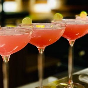 Friday afternoon drinks at the Lemonman Bar 