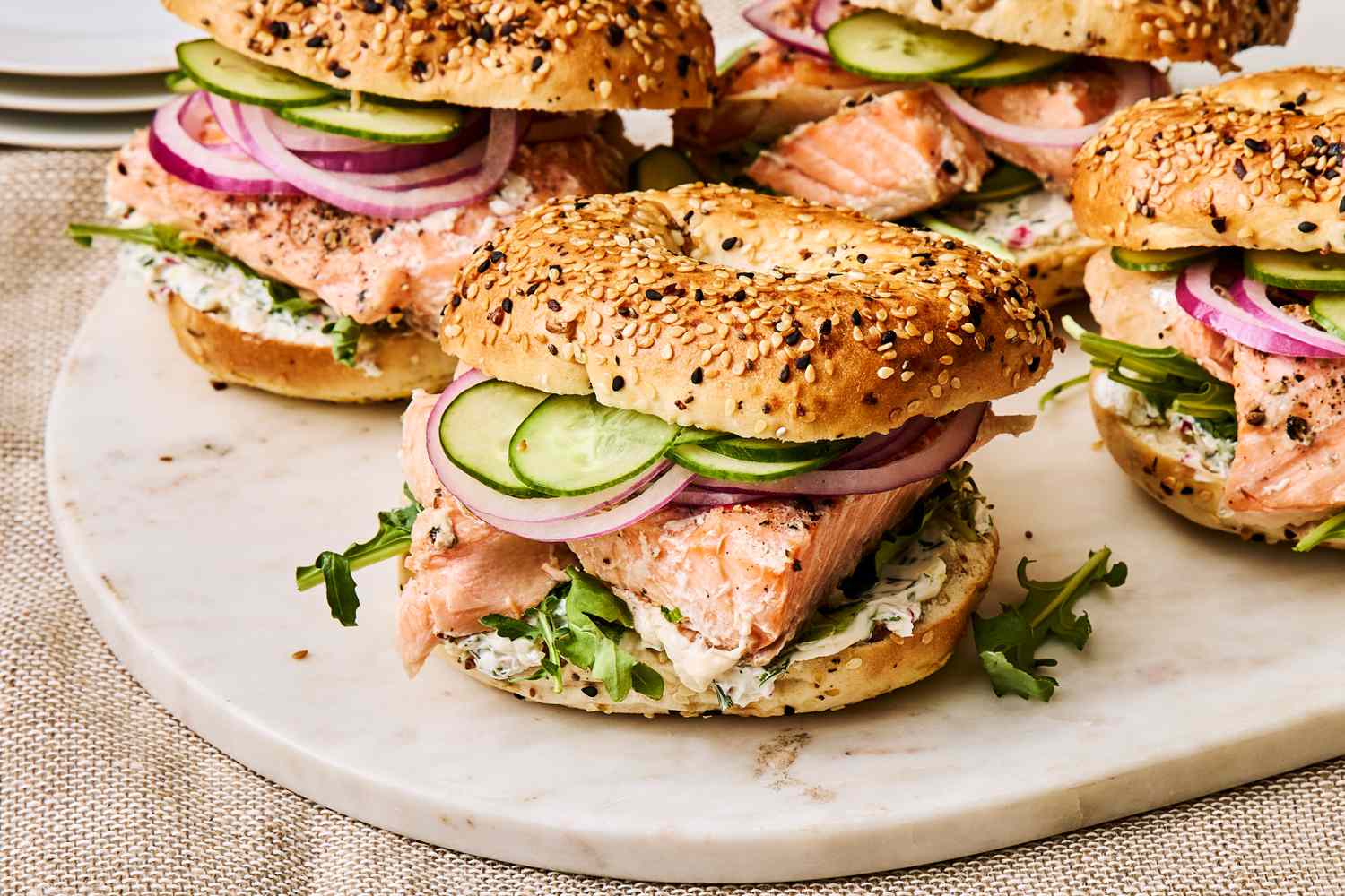 Salmon-Bagel-Sandwiches