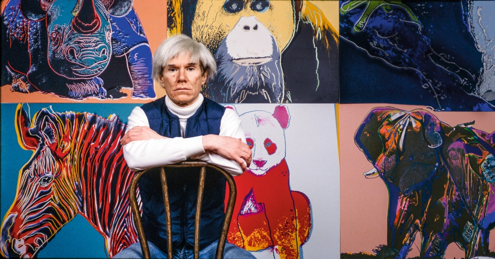 Textile art by Andy Warhol at Museum Cobra