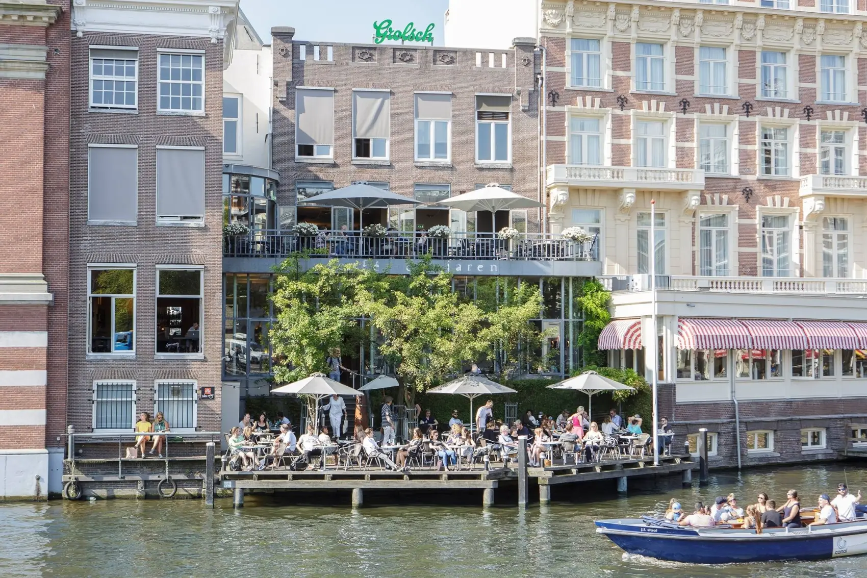 Café de Jaren: Terras aan de Amstel met meeste zonuren