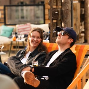 Beach of East: City beach on roof terrace House of Orchid